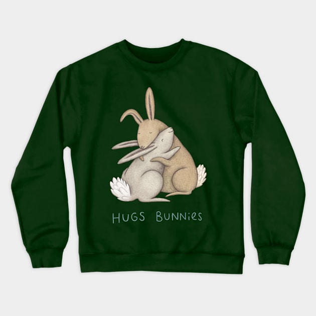 Hugs Bunnies Crewneck Sweatshirt by Sophie Corrigan